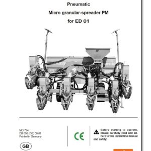 Amazone Spreader PM Operating Manual MG724 (1)