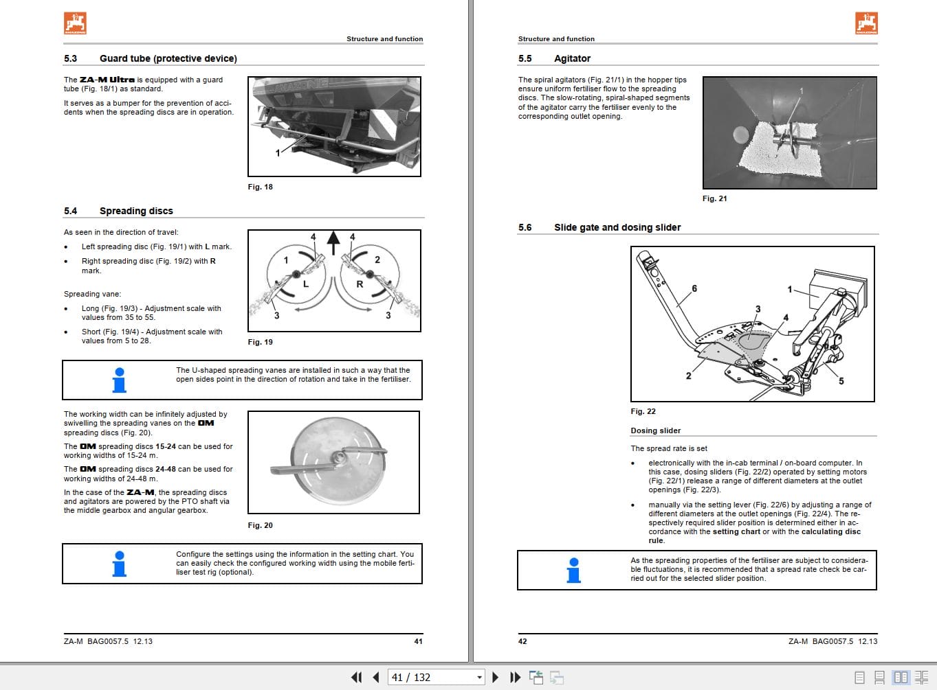Amazone Spreader ZA M Ultra Profis Operating Manual MG2867 (2)