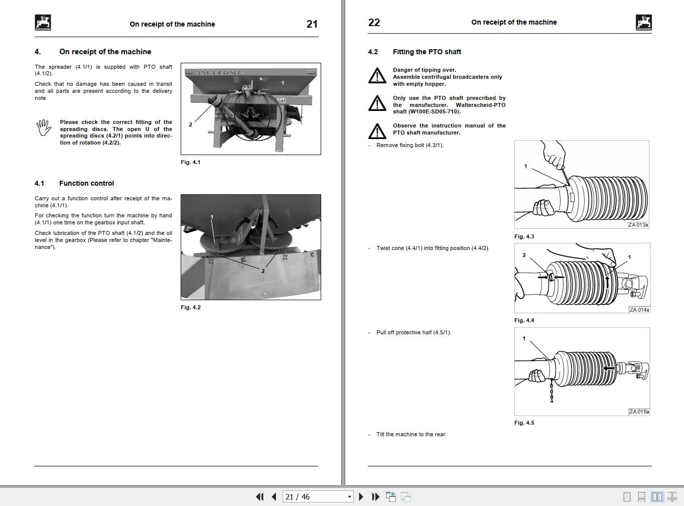 Amazone Spreader ZA XS Operating Manual MG808 (2)