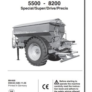Amazone Spreader ZG B 5500 8200 Operating Manual MH468 (1)