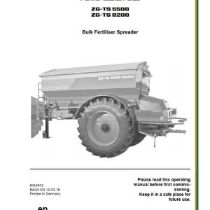 Amazone Spreader ZG TS 5500 8200 Operating Manual MG4943 (1)