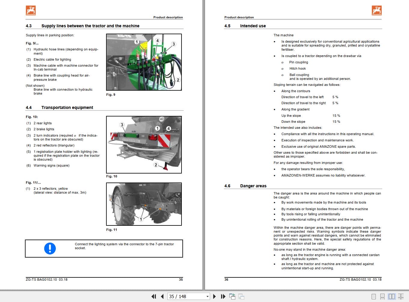Amazone Spreader ZG TS 5500 8200 Operating Manual MG4943 (2)