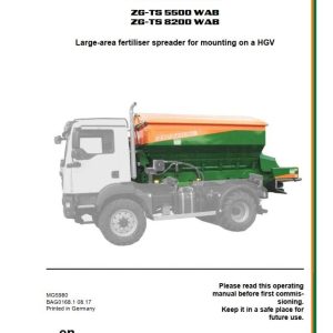 Amazone Spreader ZG TS 5500 8200 WAB Operating Manual MG5980 (1)