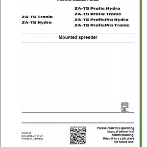 Amazone Spreader ZG TS Operating Manual MG4139 (1)