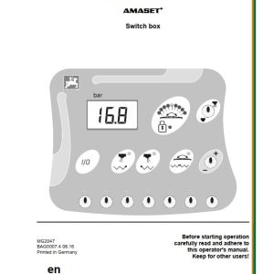 Amazone Switch Box AMASET+ Operating Manual MG2047 (1)