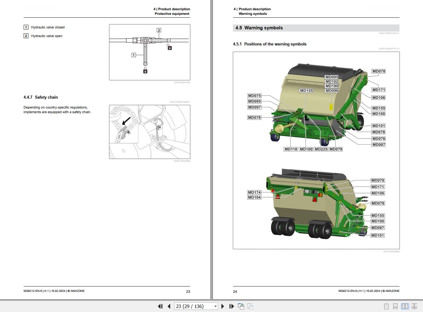 Amazone Trailed mower GHS 1500 1800 2100 Drive SmartCut Operating Manual MG6212 EN II (2)