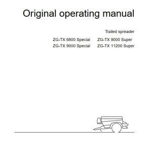 Amazone ZG TX 6800 Special 9000 Special 9000 Super 11200 Super Operating Manual MG7645 US EN II (1)