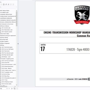 Antonio Carraro Tractors Parts Repair Workshop Manual PDF 992MB (2)