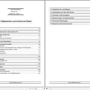 Atlet Forklift OP Series Service Manual DE (1)