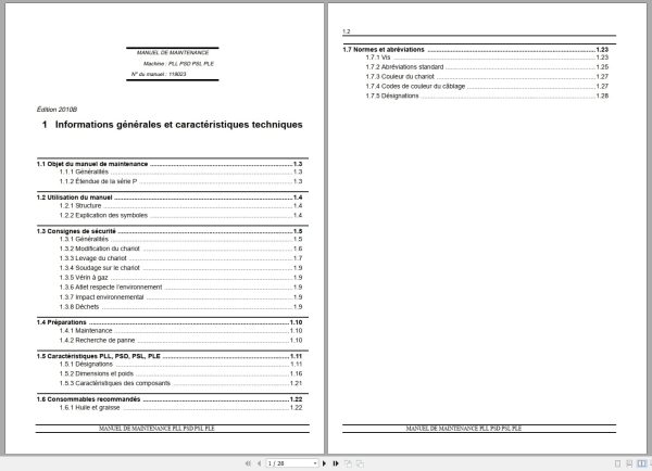 Atlet Forklift PLL PSD PSL PLE Series Service Manual 119023 2010B FR (1) Atlet Forklift Pll Psd Psl Ple Series Service Manual 119023 2010B Fr (1)