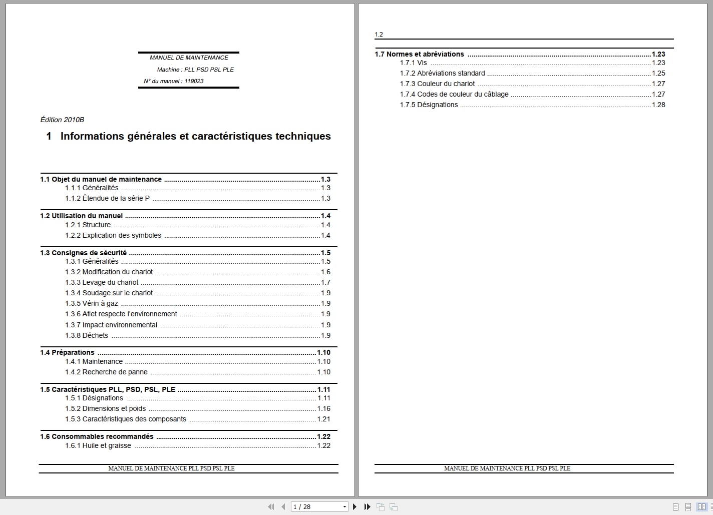 Atlet Forklift PLL PSD PSL PLE Series Service Manual 119023 2010B FR (1)