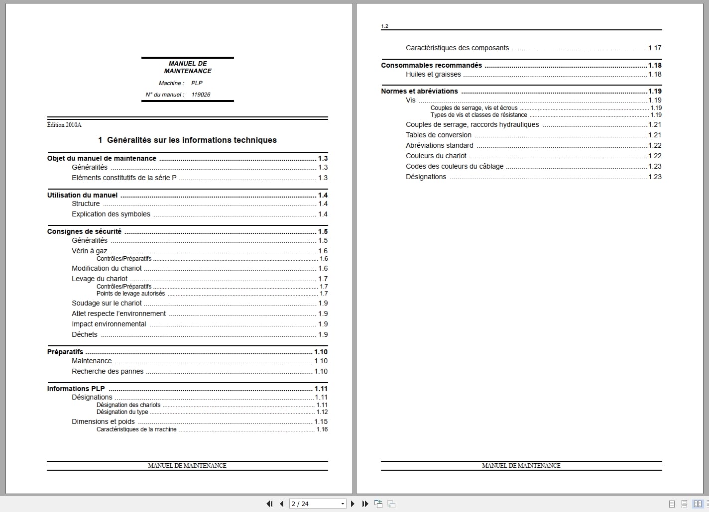 Atlet Forklift PLP200 PLP250 Service Manual 119026 FR (1)