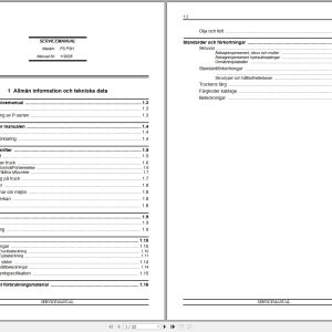 Atlet Forklift PS125 PSH160 PSH200 Service Manual 119028 SV (1)
