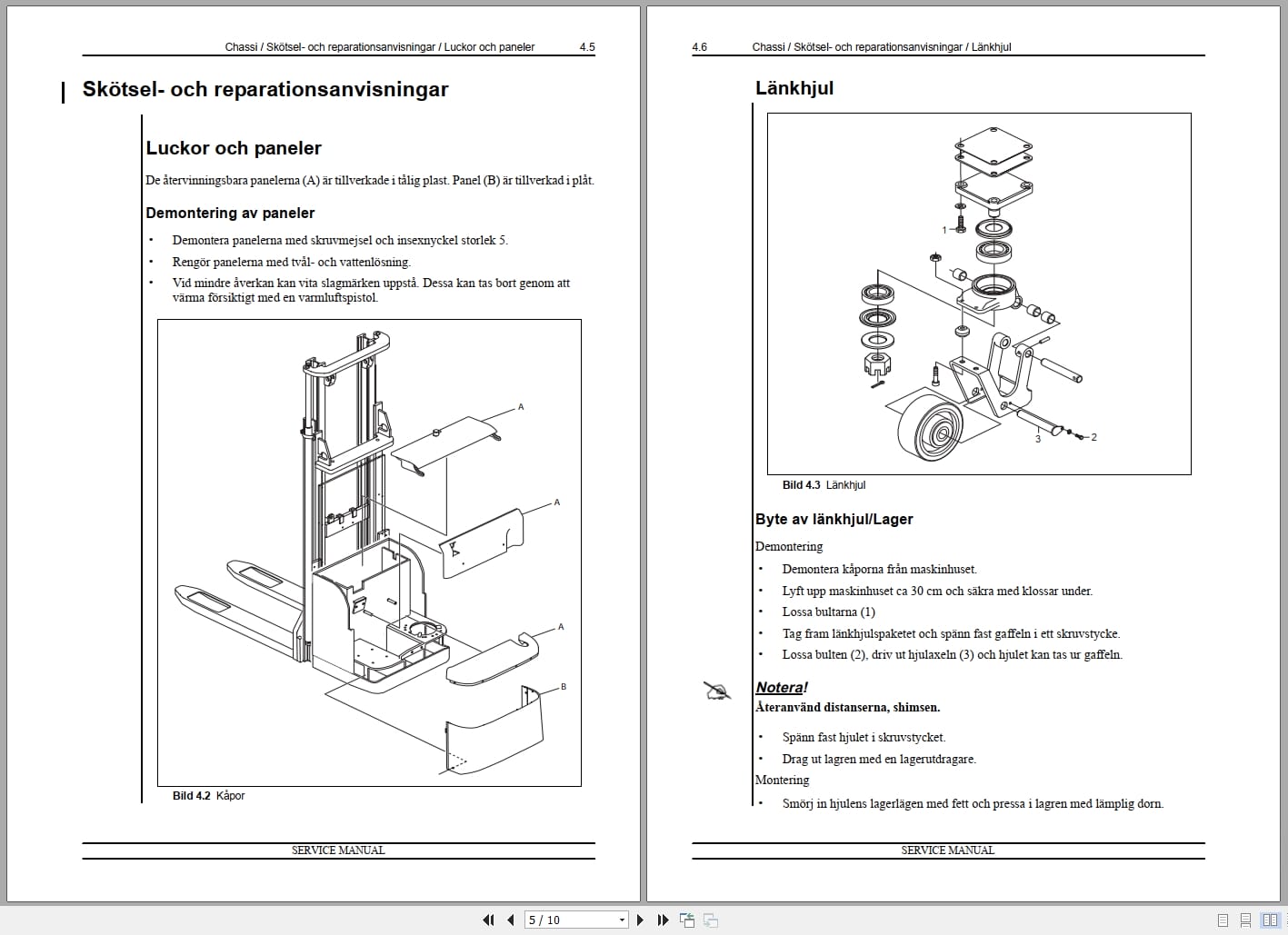 Atlet Forklift PS125 PSH160 PSH200 Service Manual 119028 SV (2)