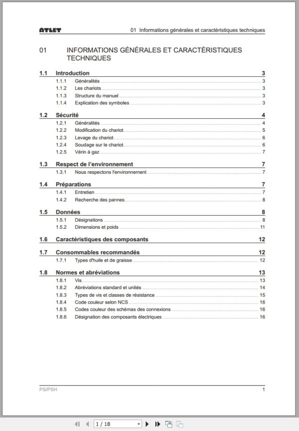 Atlet Forklift Ps125 Psh160 Psh200 Service Manual 119031 (1)