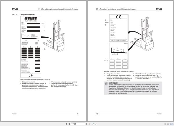 Atlet Forklift Ps125 Psh160 Psh200 Service Manual 119031 (2)