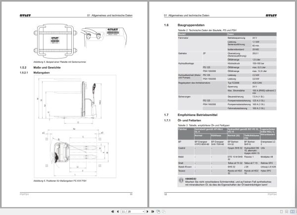 Atlet Forklift Ps125 Psh160 Psh200 Service Manual De (2)