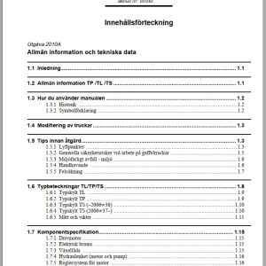 Atlet Forklift T Series Service Manual 005868 SV (1)
