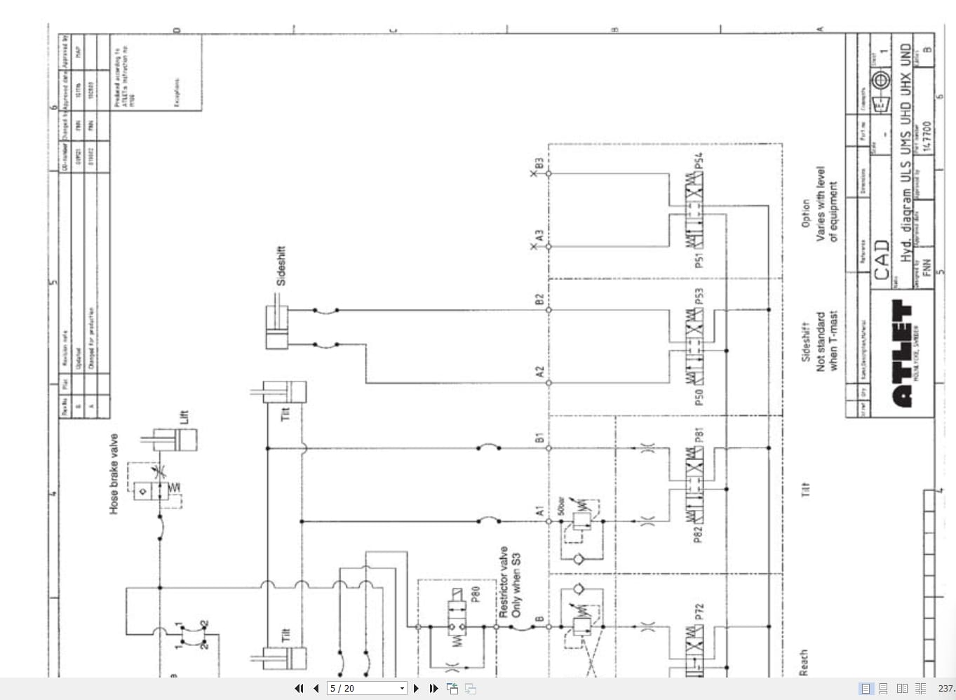 Atlet Forklift U Tergo Series Service Manual 119199 DE (3)