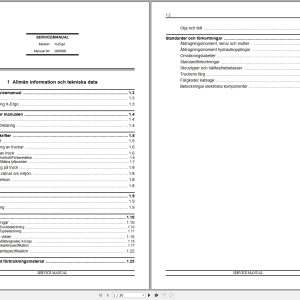 Atlet Forklift X Ergo Series Service Manual 005998 2010A SV (1)