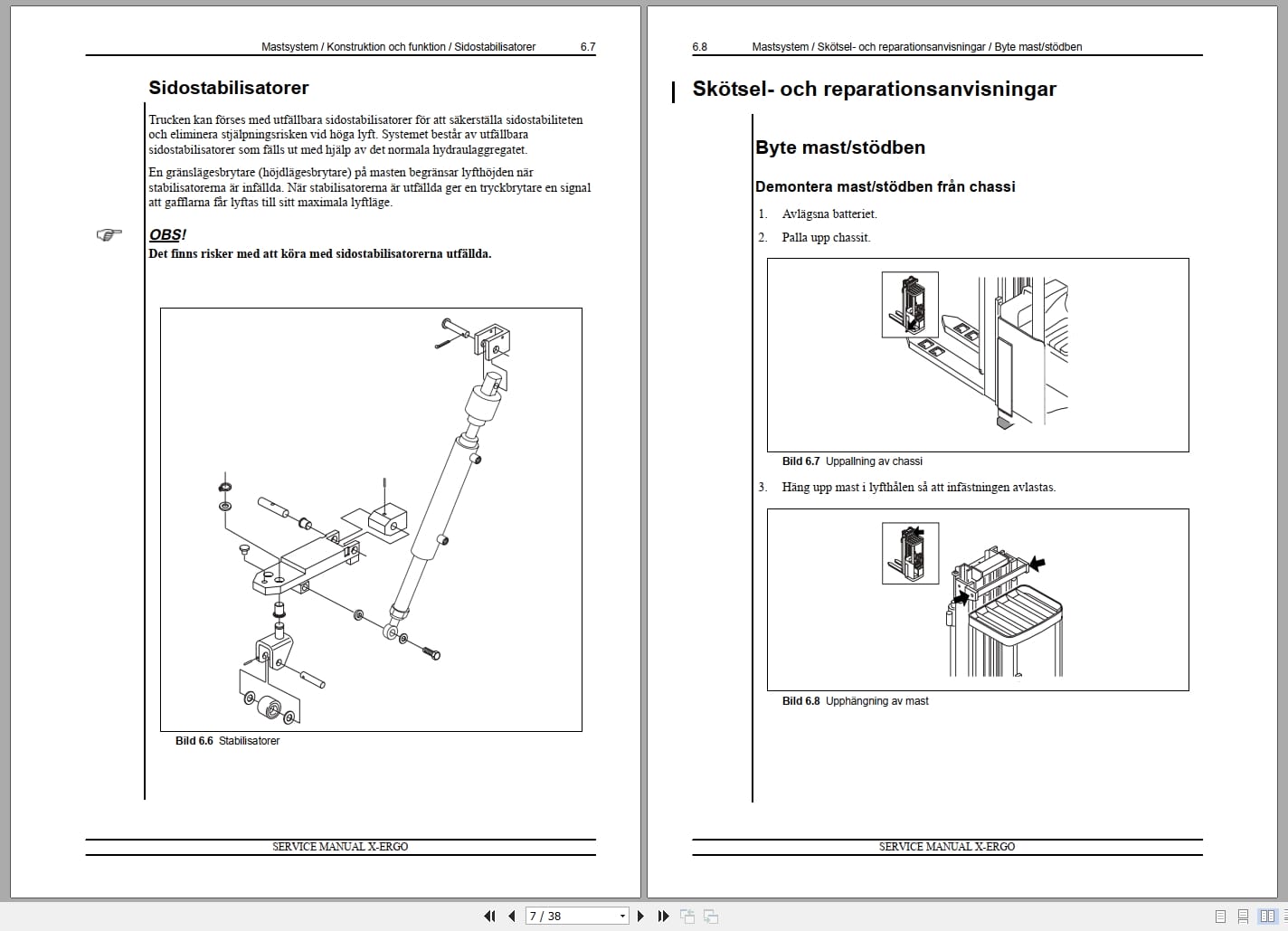 Atlet Forklift X Ergo Series Service Manual 005998 2010A SV (2)