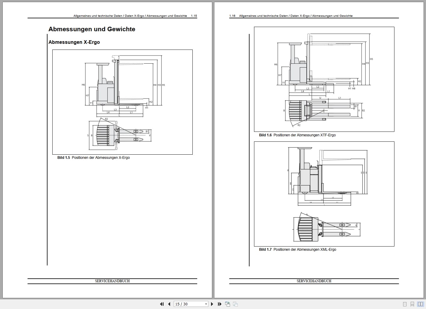 Atlet Forklift X Ergo Series Service Manual 119019 DE (2)