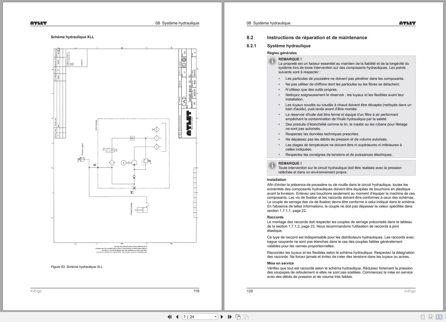 Atlet Forklift X Ergo Series Service Manual 119025 FR (3)