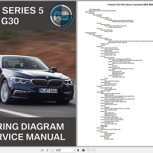 BMW 5 Series G30 545e xDrive Limousine Wiring Diagrams And Service Manual 1