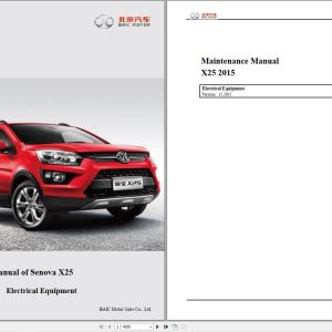 Baic X25 2015 Electrical Equipment Maintenance Manual (1)