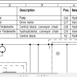 Bomag Accessory Equipment BS 16000 Profi Electrical Hydraulic Schematic (1)