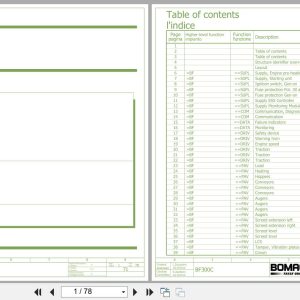 Bomag Asphalt Paver BF 300 C Electrical Schematic (1)
