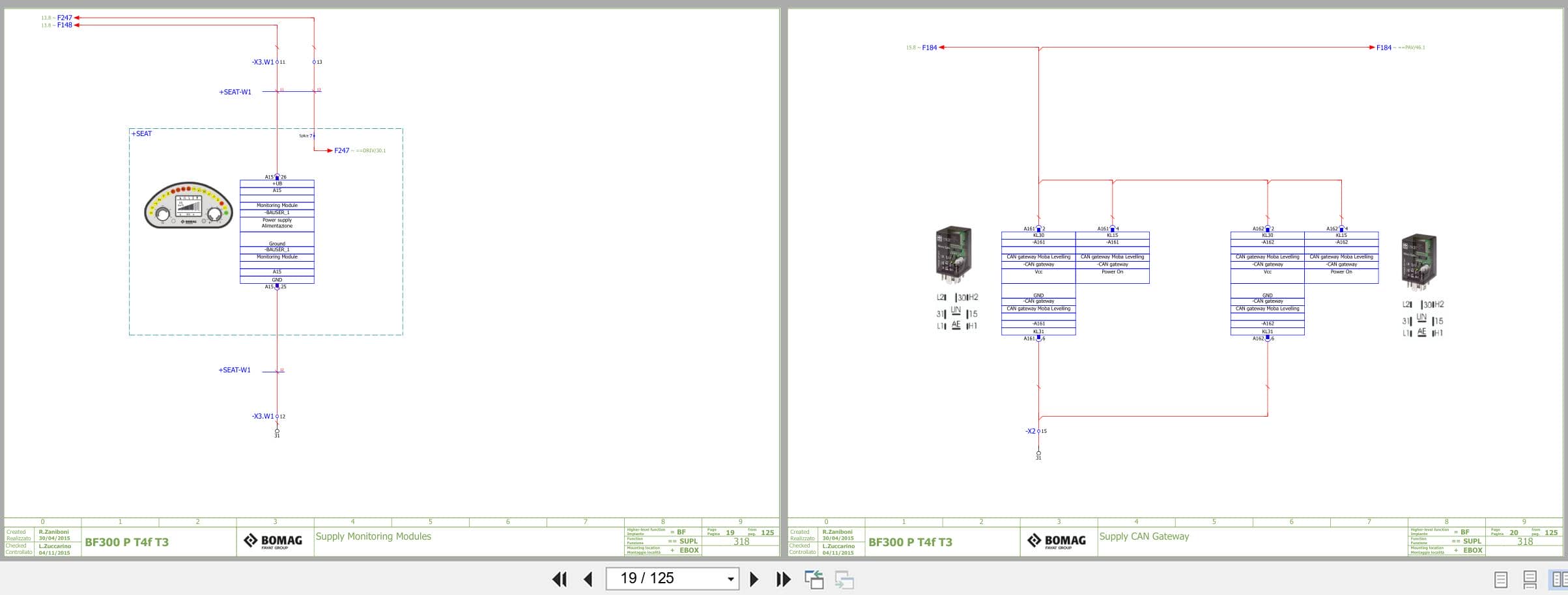 Bomag Asphalt Paver BF 300 P S340 2 V Electrical Hydraulic Schematic (2)