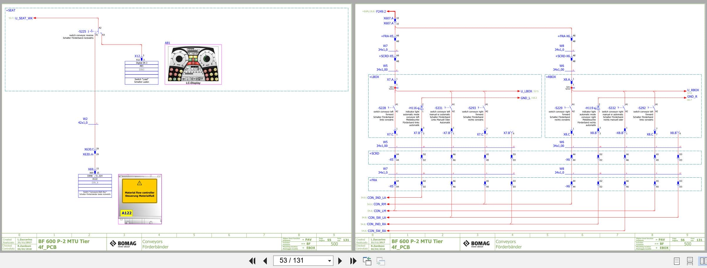 Bomag Asphalt Paver BF 600 2 P S 500 Electrical Hydraulic Schematic (2)