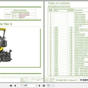 Bomag Asphalt Paver BF 600 C 2 S 600 HMI 1.0 Electrical Hydraulic Schematic (1)