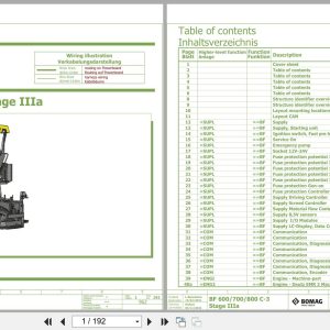 Bomag Asphalt Paver BF 700 C 3 S 500 Electrical Hydraulic Schematic (1)