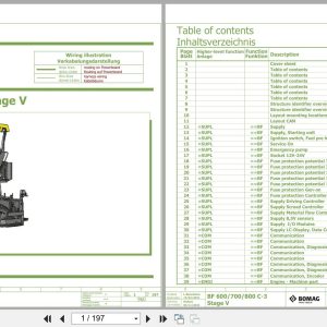 Bomag Asphalt Paver BF 700 C 3 S 500 Stage V Electrical Hydraulic Schematic (1)