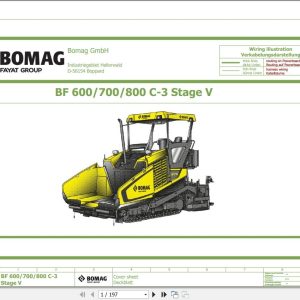 Bomag Asphalt Paver BF 800 C 3 S 600 St.V Electrical Hydraulic Schematic (1)