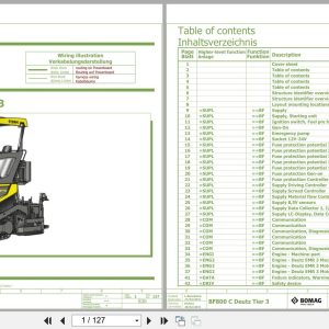 Bomag Asphalt Paver BF 800 C S500 Electrical Hydraulic Schematic (1)