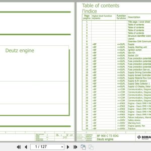 Bomag Asphalt Paver BF 800 C S500 T3 Electrical Schematic (1)