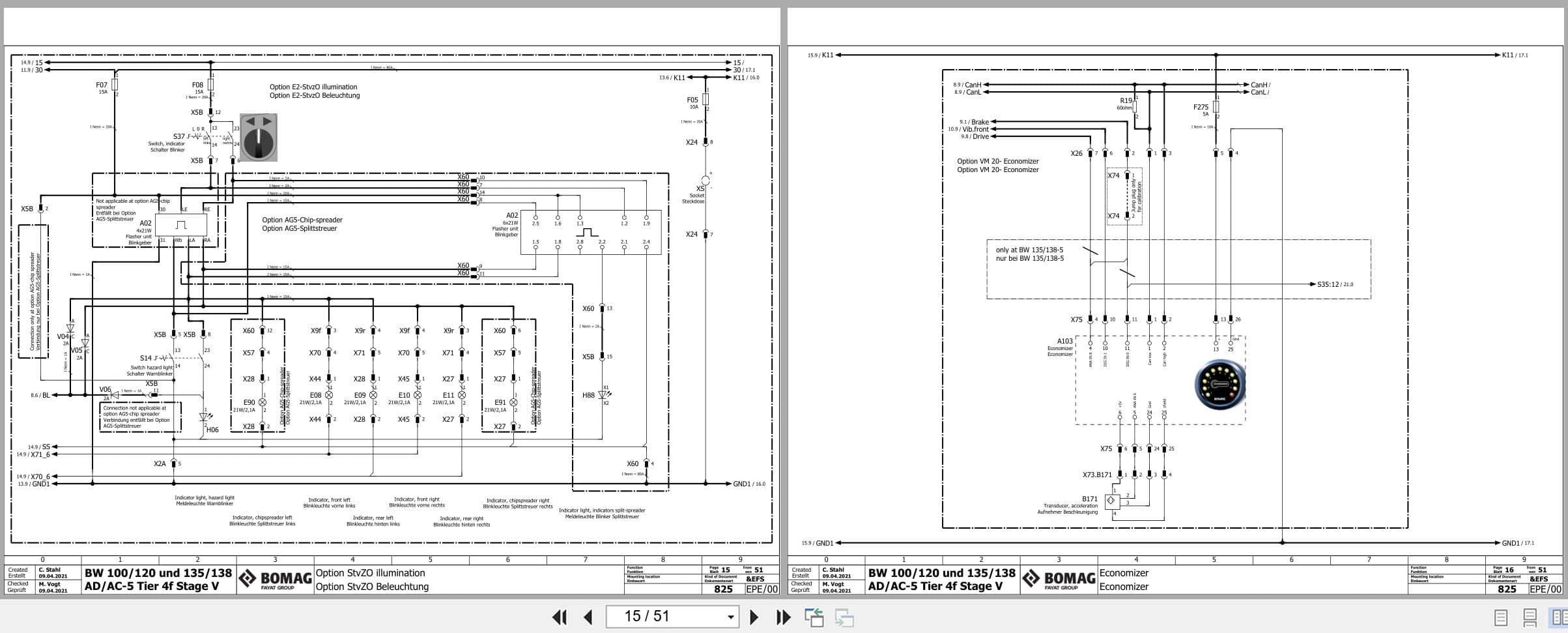 Bomag Combination Rollers BW 100 AC 5 Electric Hydraulic Schematics (2)