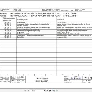 Bomag Combination Rollers BW 120 AC 3 Electric Hydraulic Schematics (1)