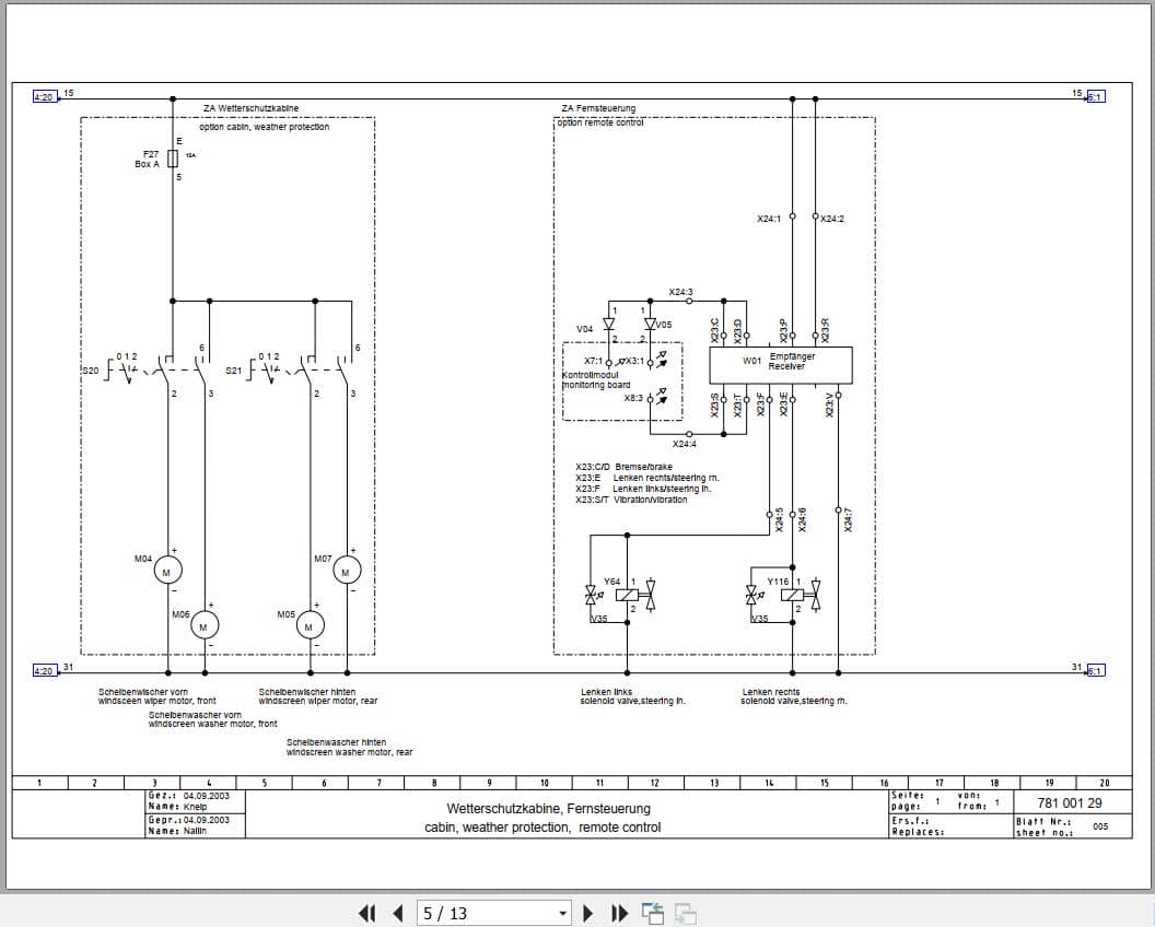Bomag Combination Rollers BW 120 AC 3 Electric Hydraulic Schematics (2)