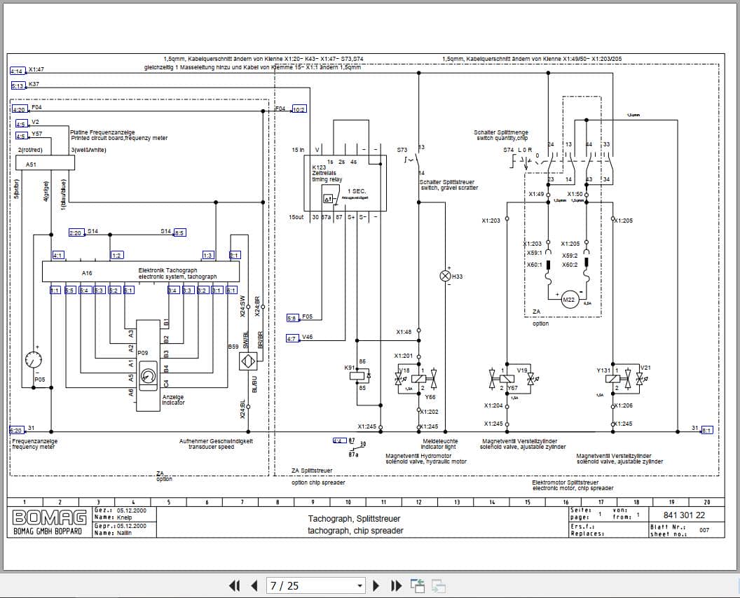 Bomag Combination Rollers BW 144 AC 2 Electric Hydraulic Schematics (2)
