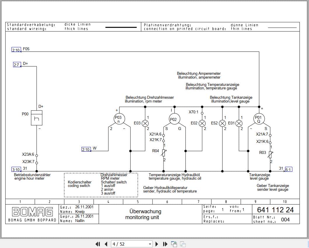 Bomag Combination Rollers BW 161 AC 2 Electric Hydraulic Schematics (2)