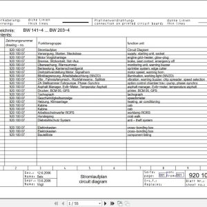 Bomag Combination Rollers BW 161 AC 4 Electric Hydraulic Schematics (1)