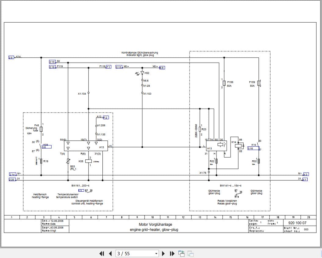 Bomag Combination Rollers BW 161 AC 4 Electric Hydraulic Schematics (2)
