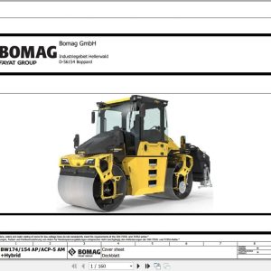Bomag Combination Rollers BW 174 AC 5 AM Electric Hydraulic Schematics (1)