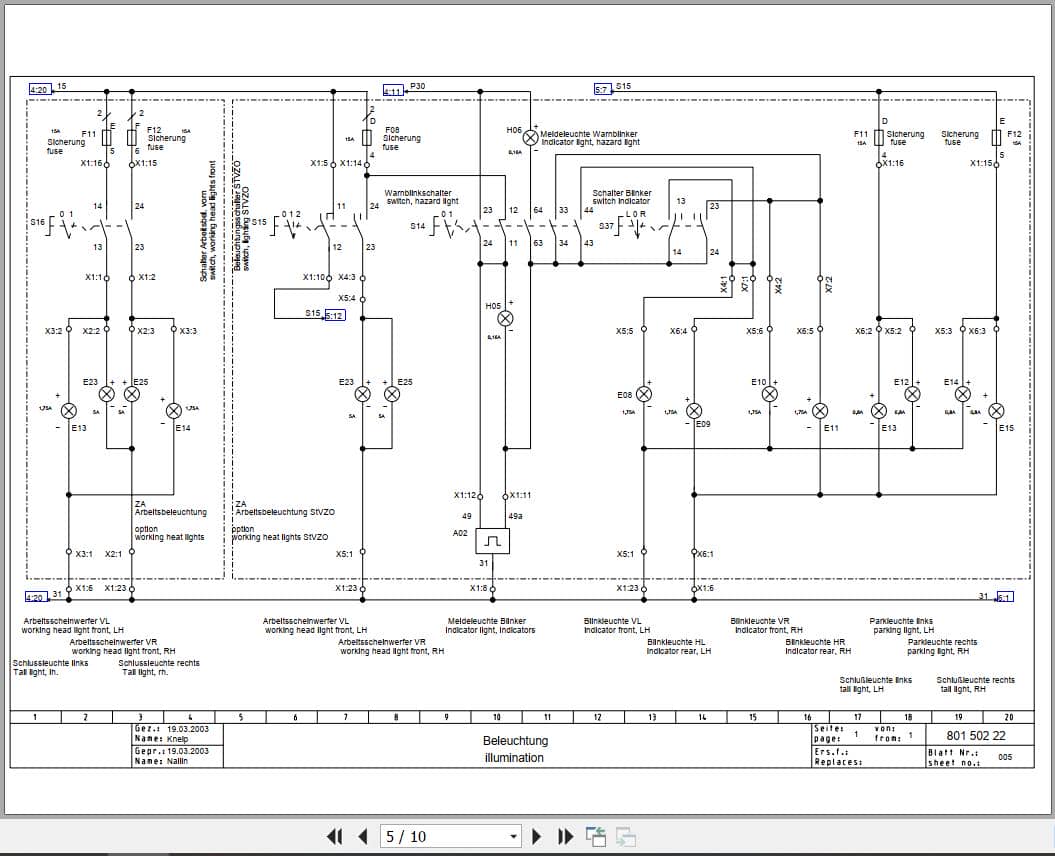 Bomag Combination Rollers BW 90 AC 2 Electric Hydraulic Schematics (2)