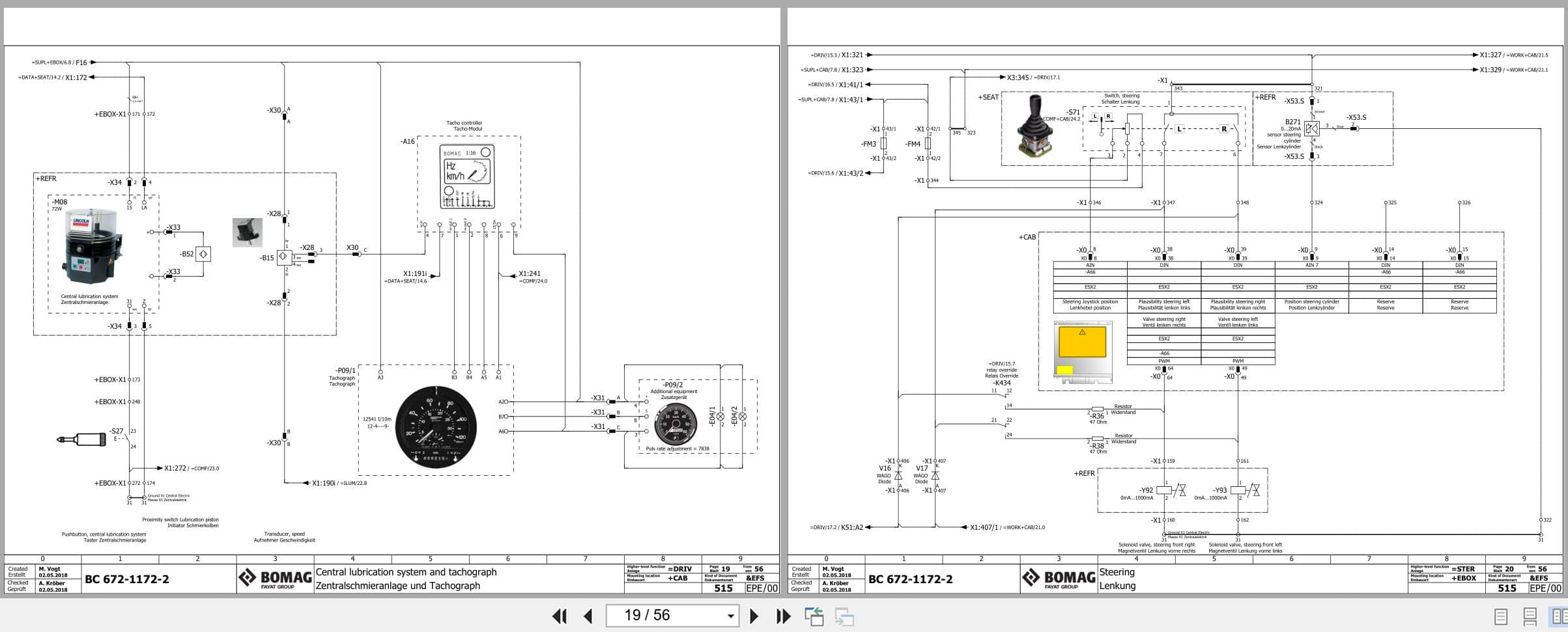 Bomag Refuse Compactor BC 1172 RB 2 Electrical Hydraulic Schematic (2)