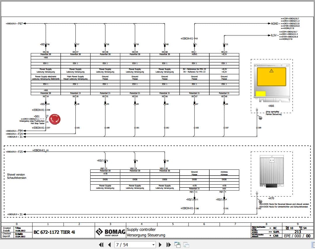 Bomag Refuse Compactor BC 1172 RB 3 Electrical Hydraulic Schematic (2)